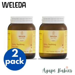 [2 Pack] Weleda Baby Teething Powder, 60g Exp: 05/28