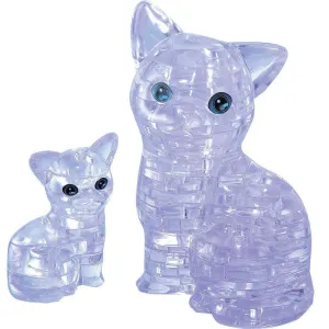 3D Crystal Puzzle - Cat & Kitten