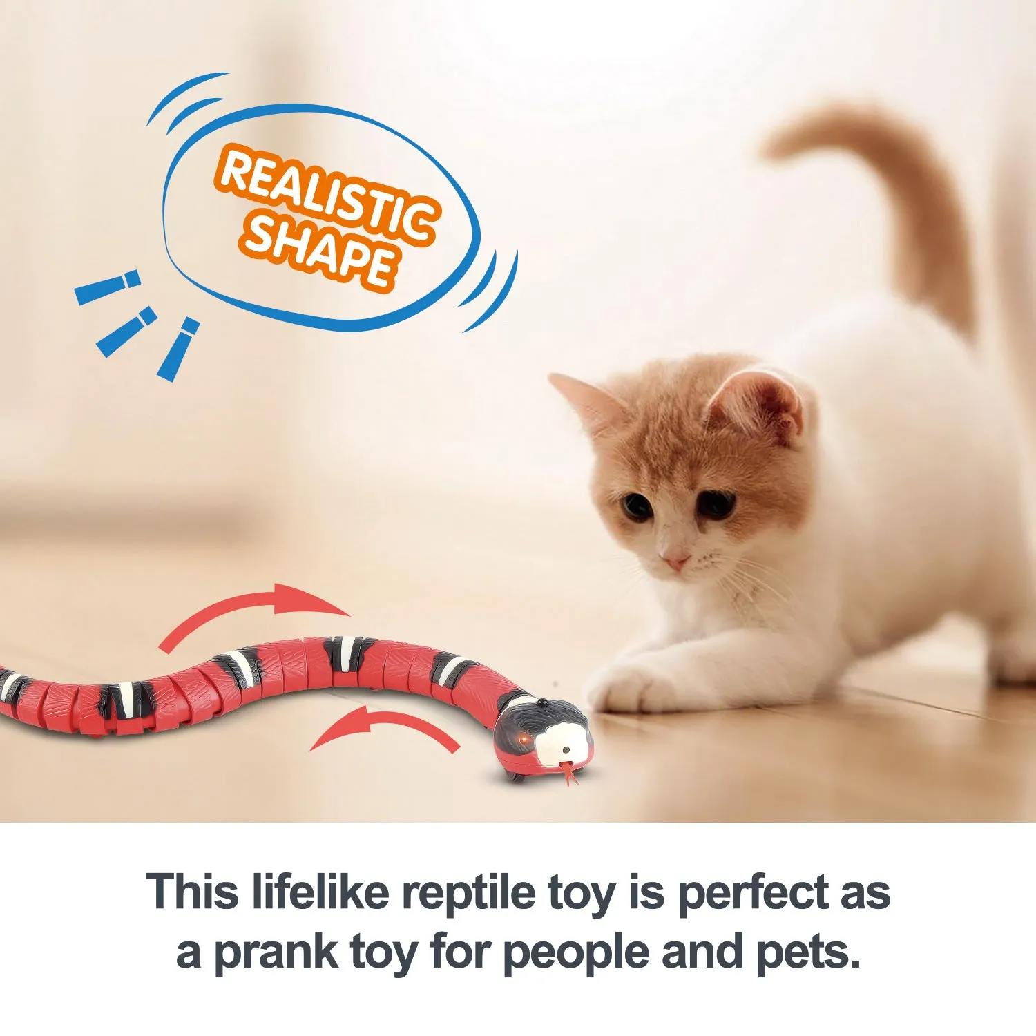 Automatic Smart Sensing Snake Pet Toy