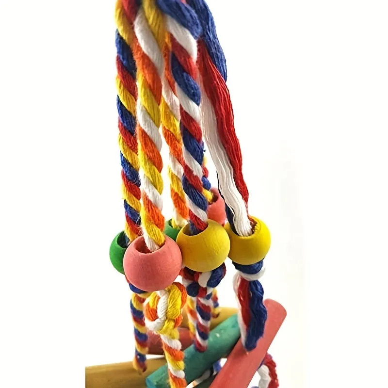 BiteResistant Cotton Rope Bird Toy for Playful Parrots