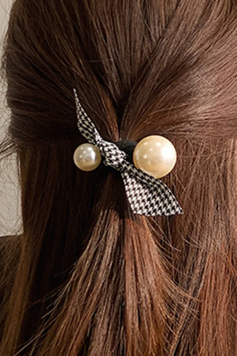 BOW DECORATION SCRUNCHIES ELASTIC HAIR BANDS