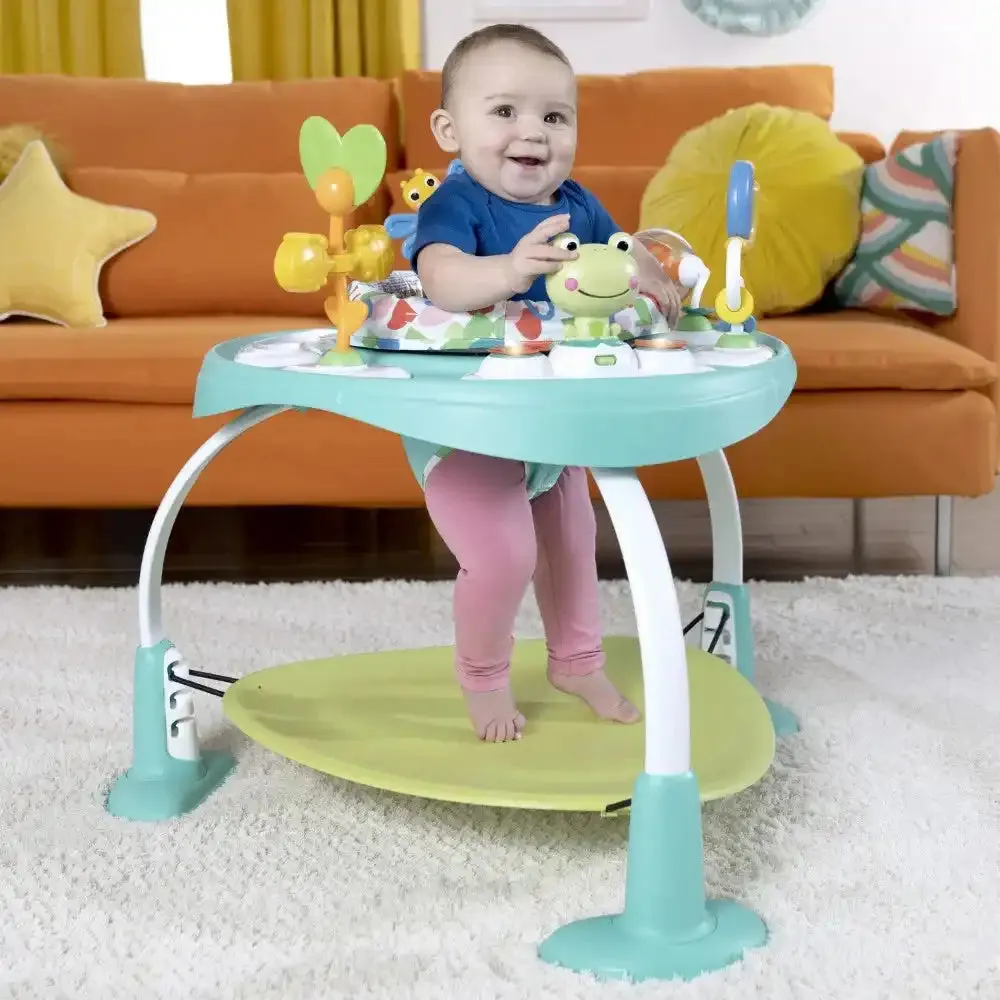 Bright Starts Bounce Bounce Baby 2-in-1 Activity Jumper & Table - Playful Pond