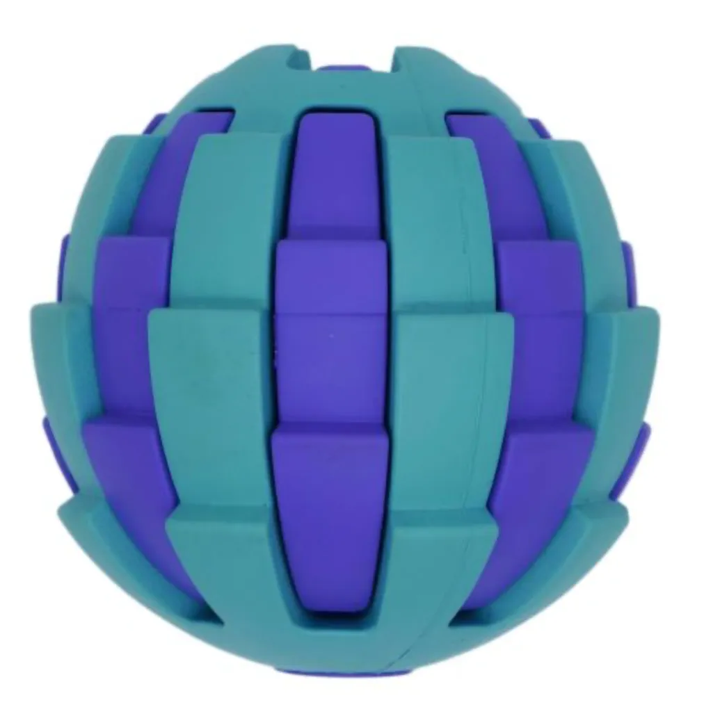 Bud'z Rubber Astro Ball with Treat Hole Dog Toy