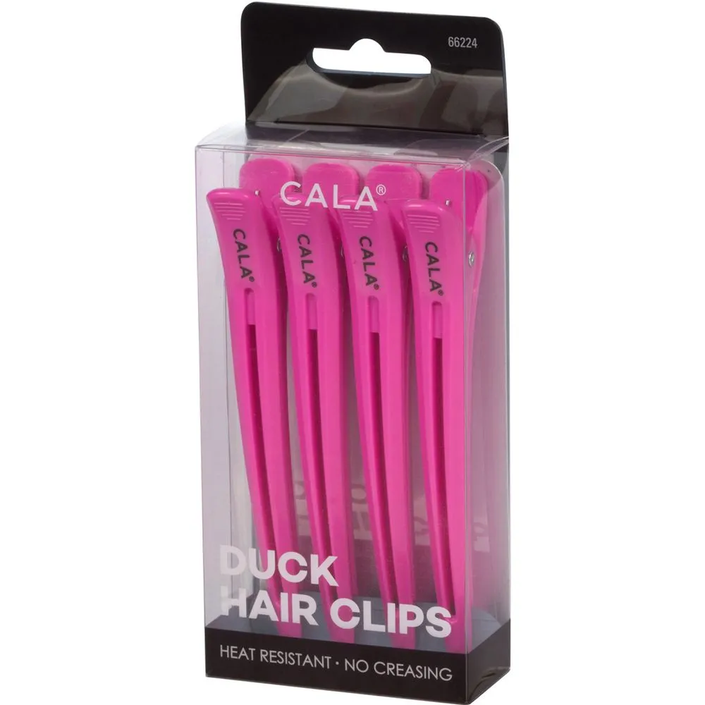 Cala Duck Hair Clips | Hot Pink (4Pk)