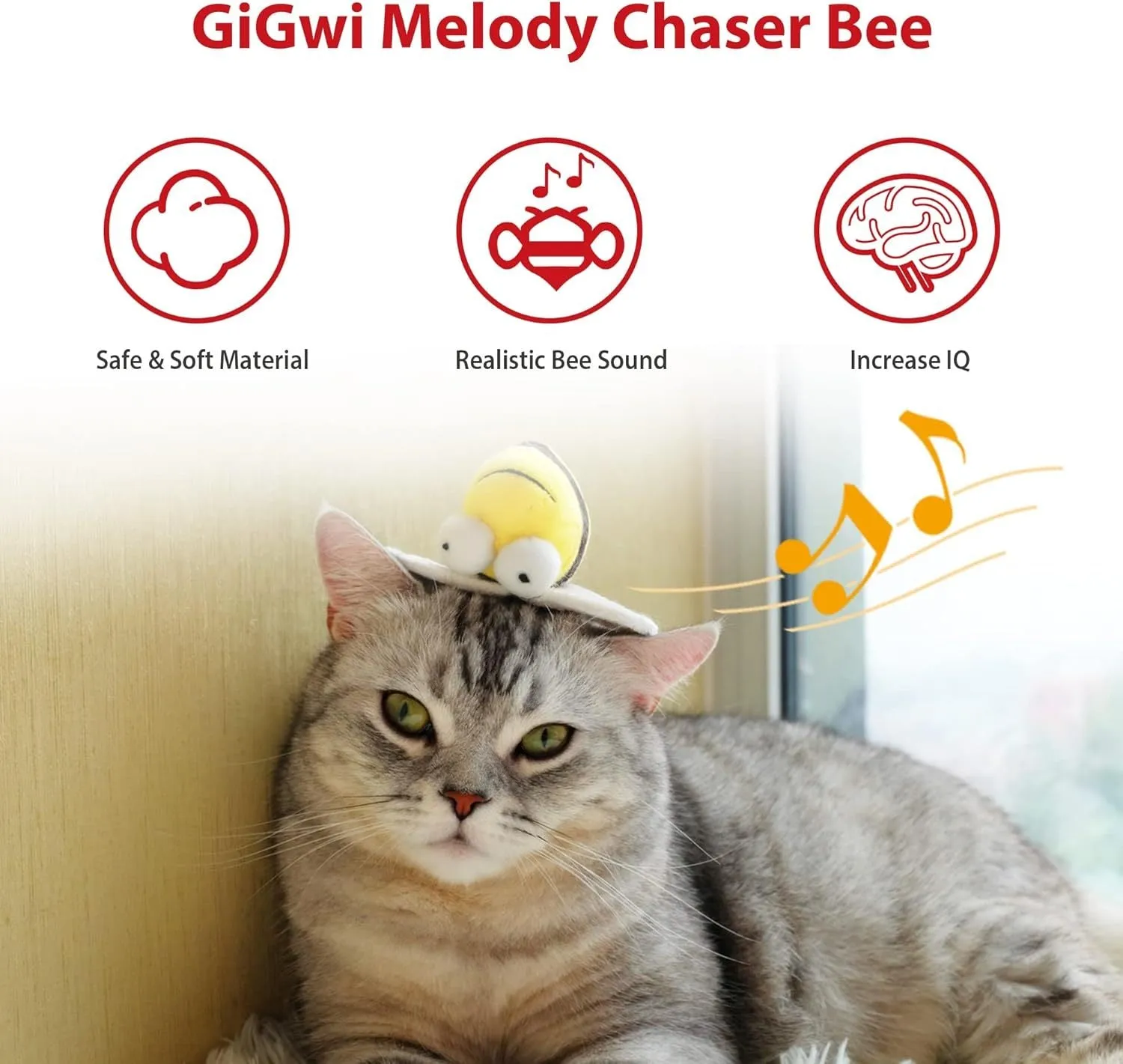 Chirpy Bee Sound Toy for Cats