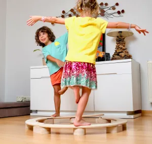 Circular Wooden Balance Beam Set | Montessori