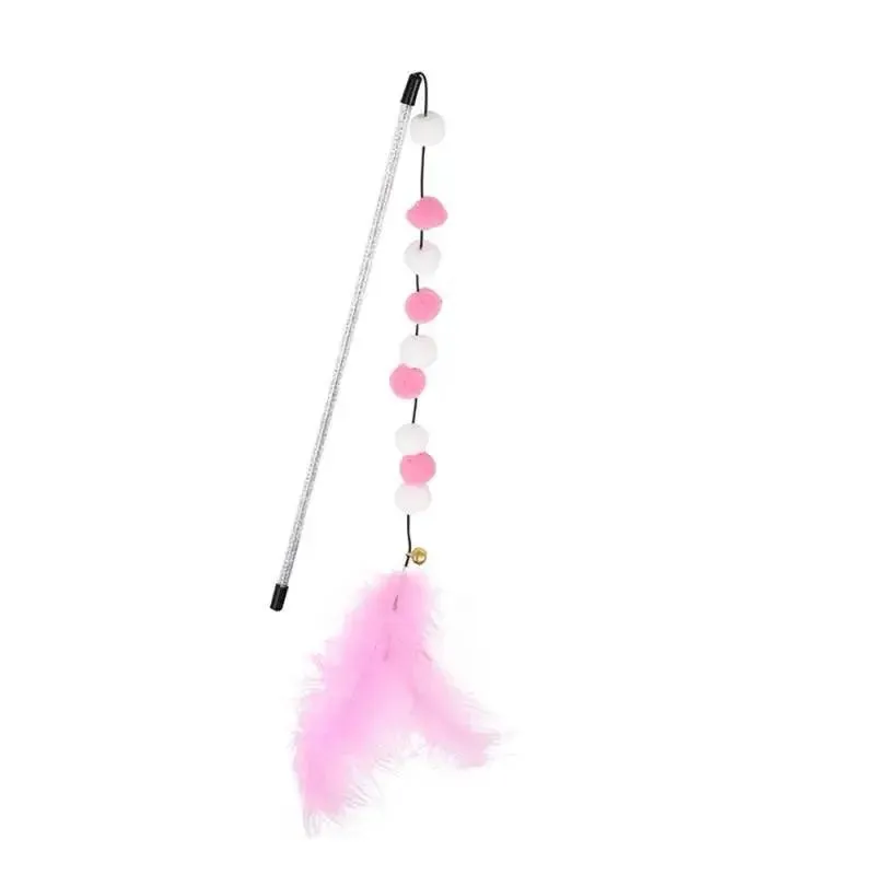 Color-Matching Pompon Cat Teaser Stick