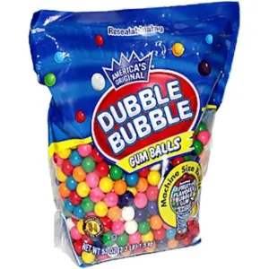 Dubble Bubble Assorted Gum Balls, Machine Size Refills, 53 oz | 1ct