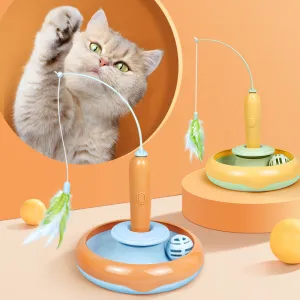 Feathered 2-In-1 Interactive Cat Toy