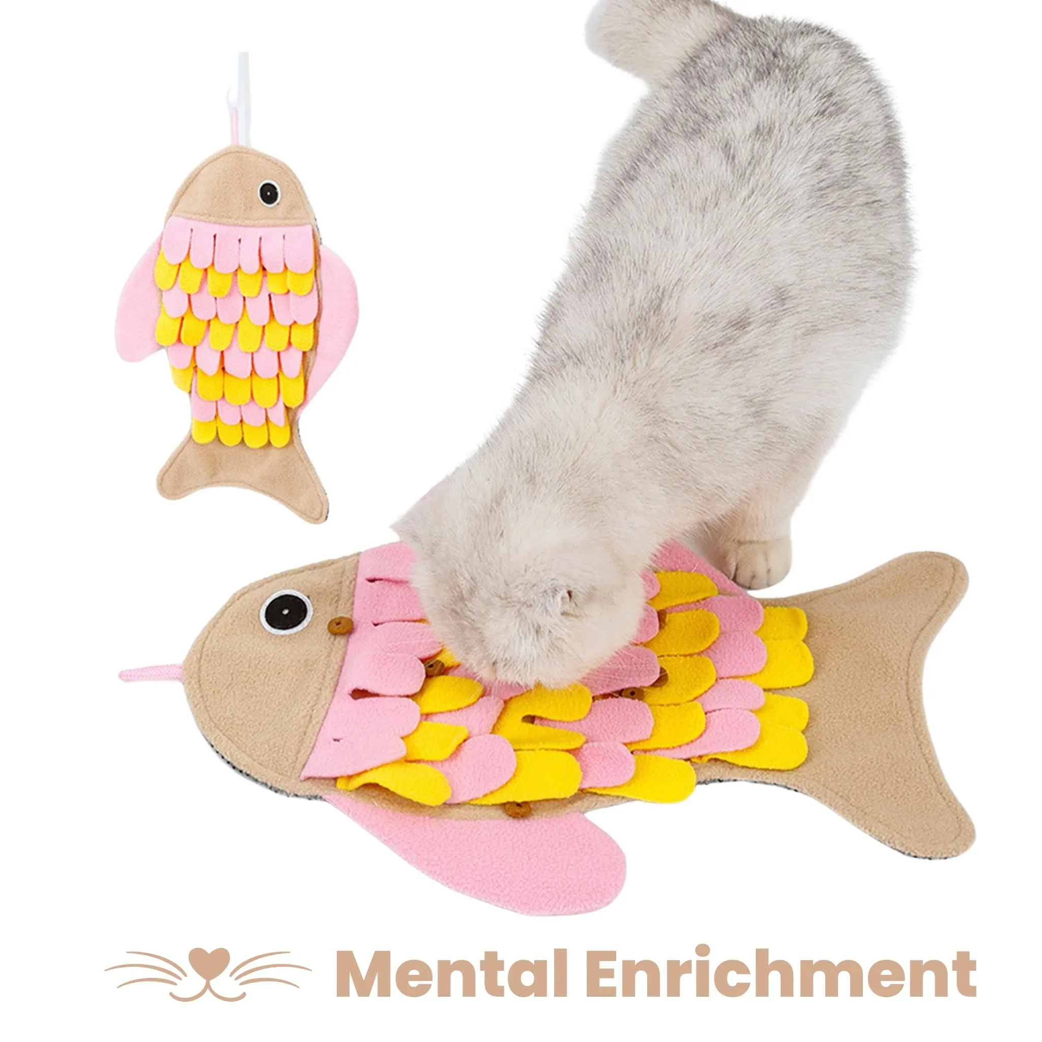 Fish Snuffle Mat, Toy & Feeder for Cats - NEW!!!