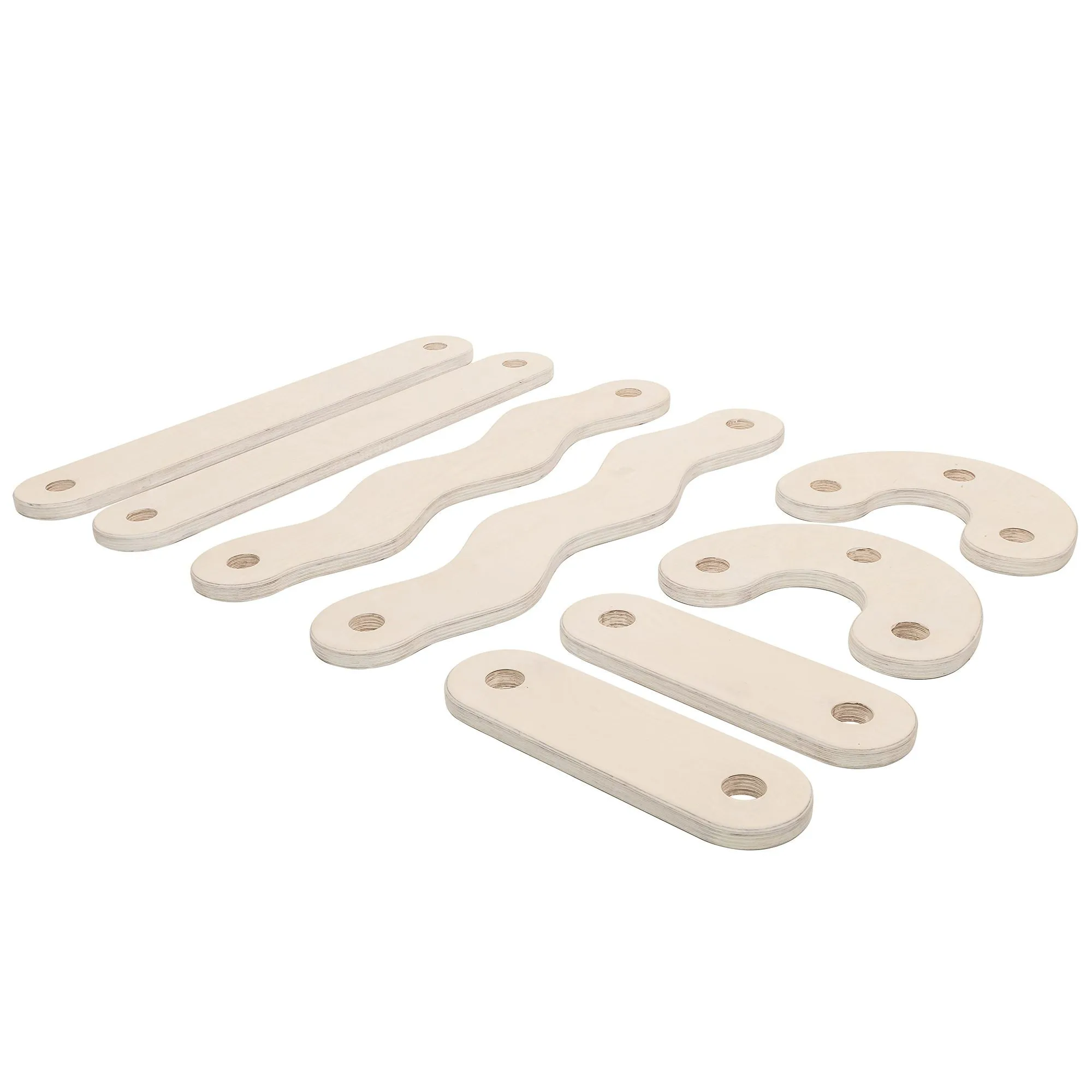 FitWood POLKU Balance Beam L Birch - 8 Beams & 10 Connectors