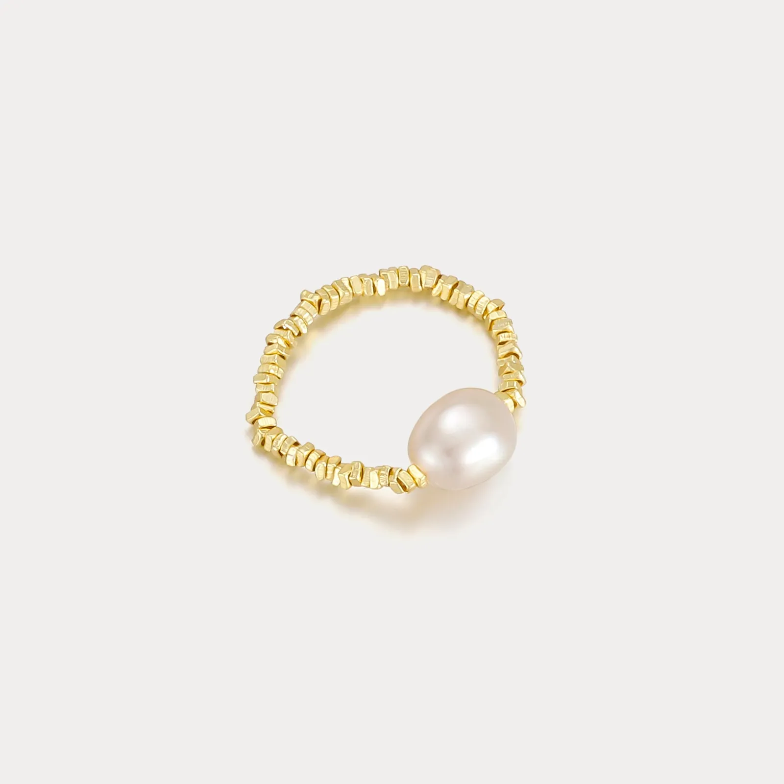 Gold Pearl Ring