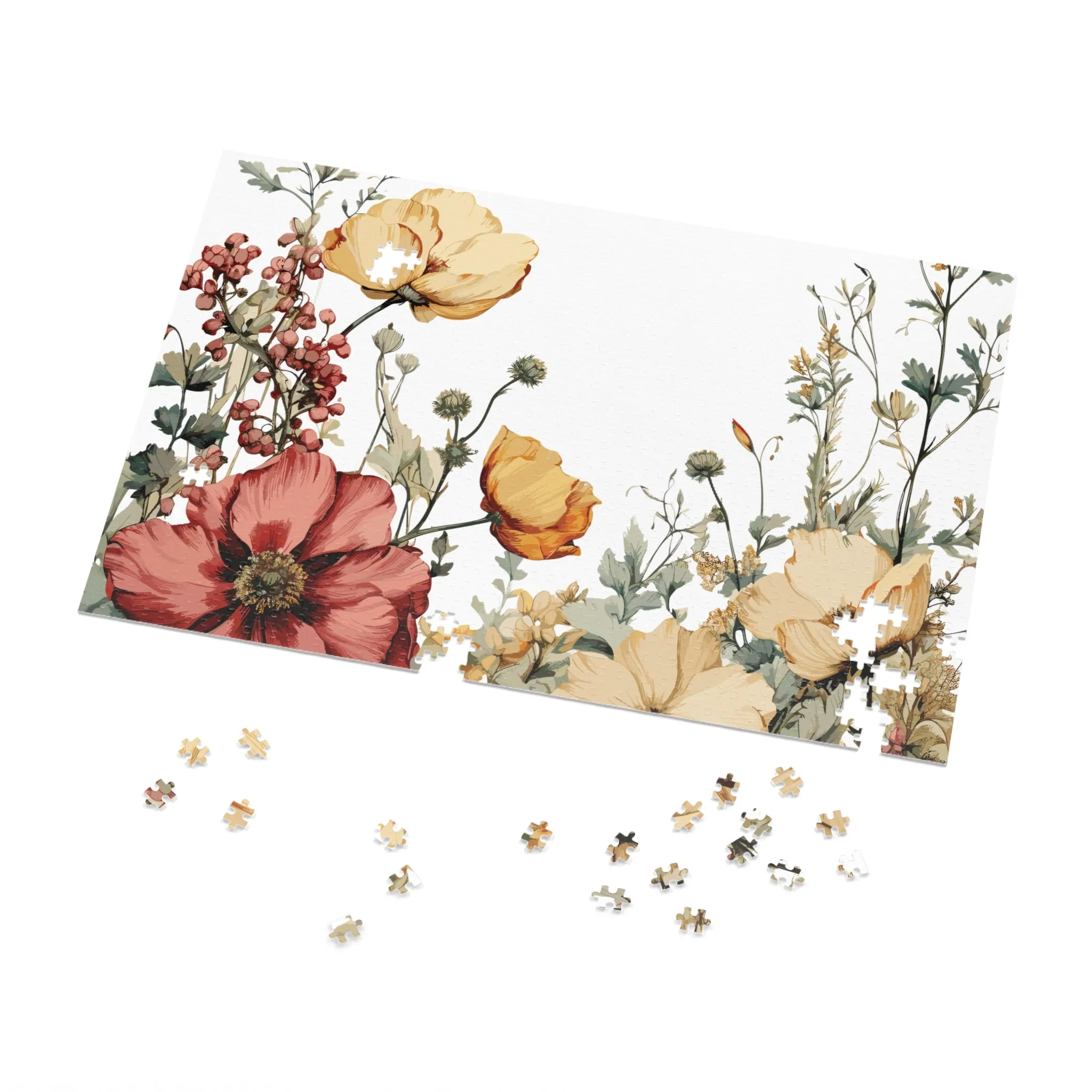 Jigsaw Puzzle, Floral, Personalised/Non-Personalised (30, 110, 252, 500,1000-Piece)