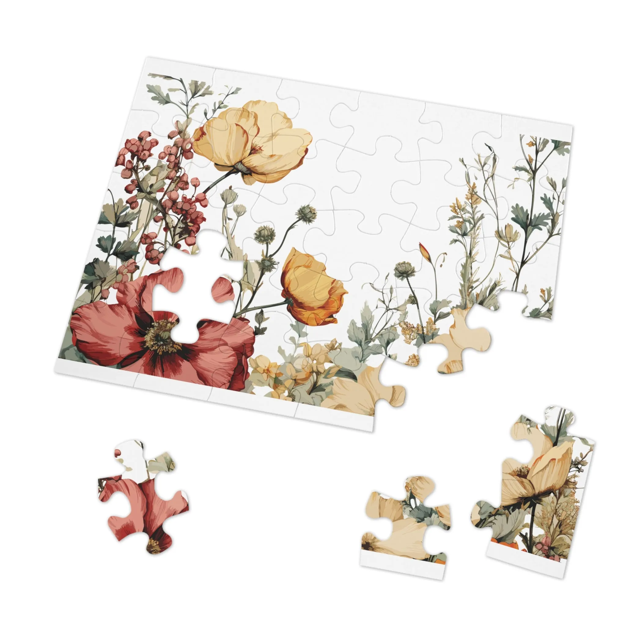 Jigsaw Puzzle, Floral, Personalised/Non-Personalised (30, 110, 252, 500,1000-Piece)