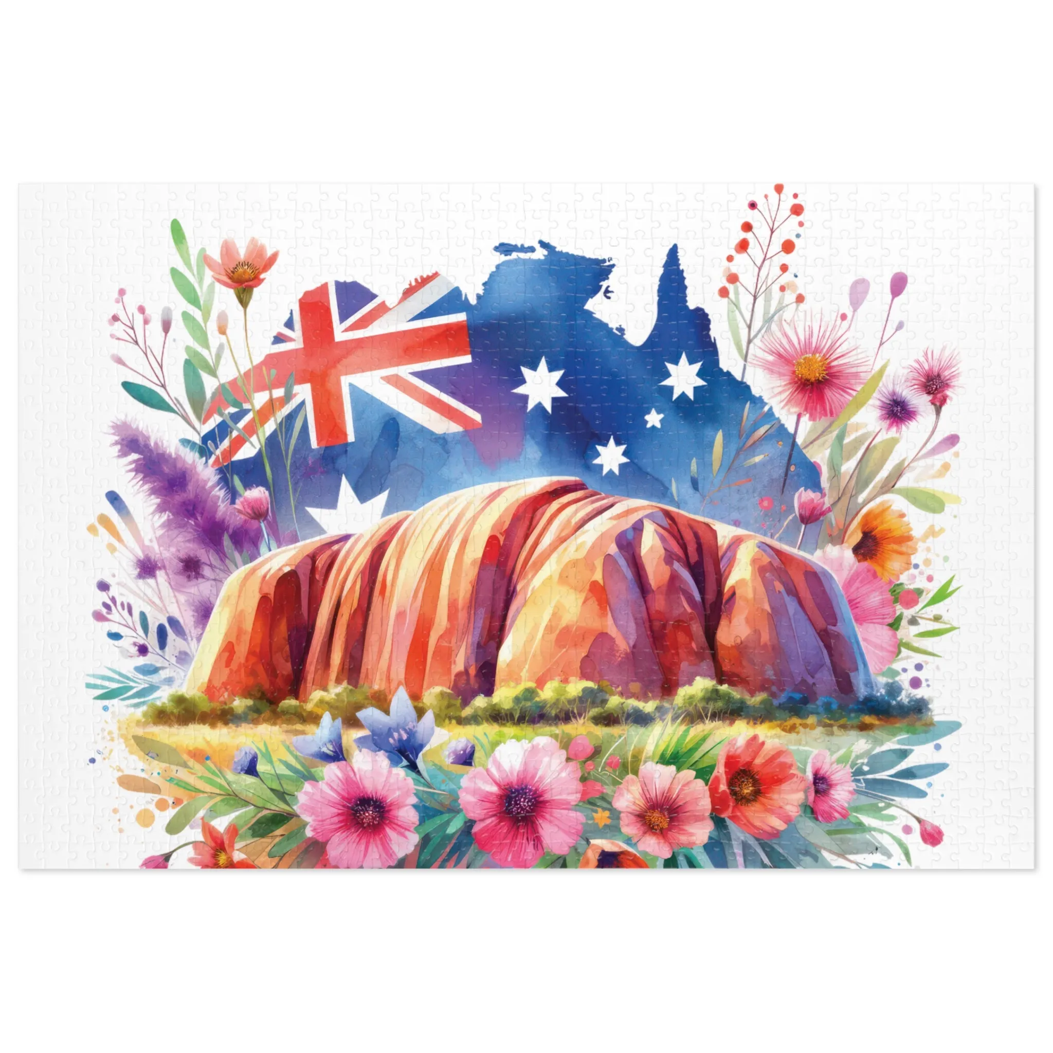 Jigsaw Puzzle, Uluru, Ayers Rock, Australia, Personalised/Non-Personalised (30, 110, 252, 500,1000-Piece)