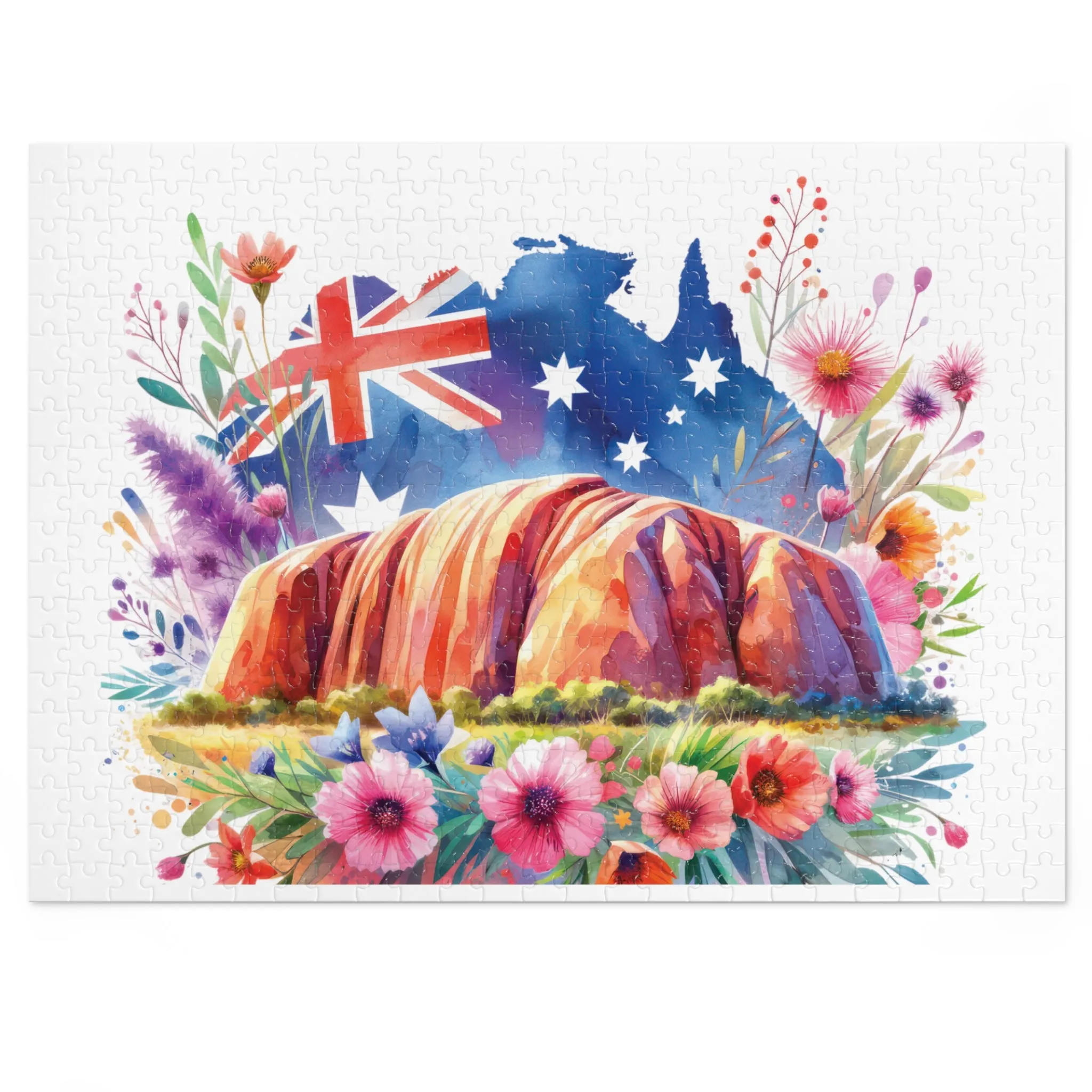 Jigsaw Puzzle, Uluru, Ayers Rock, Australia, Personalised/Non-Personalised (30, 110, 252, 500,1000-Piece)