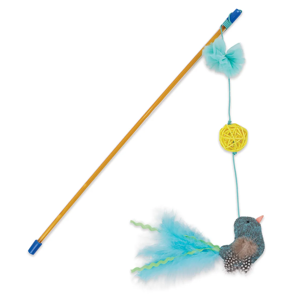 Kazoo Cat Toy Bluebird Chase & Play Wand