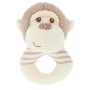 Keel Toys Keeleco Marcel Monkey Ring Rattle 14cm