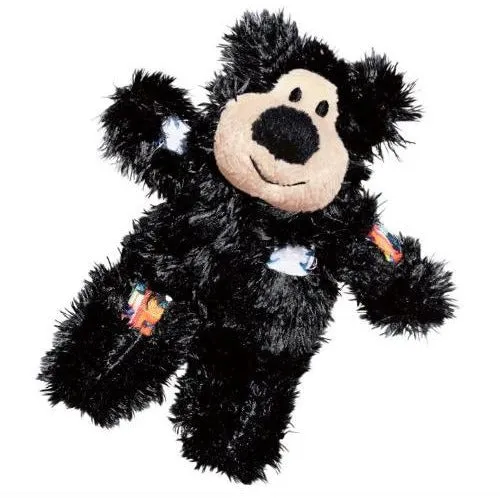 KONG Softies Patchwork Bear Cat Toy