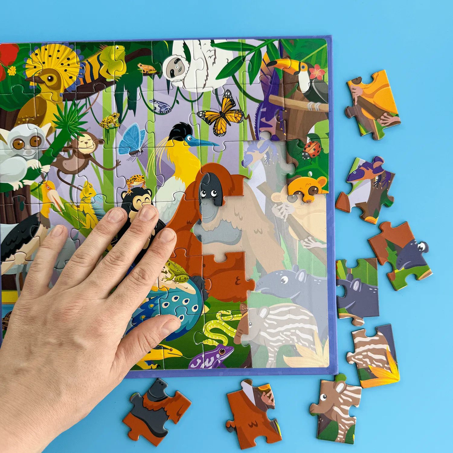 Magnetic Book 2x48 Pcs Puzzles for Kids | Polar & Rainforest