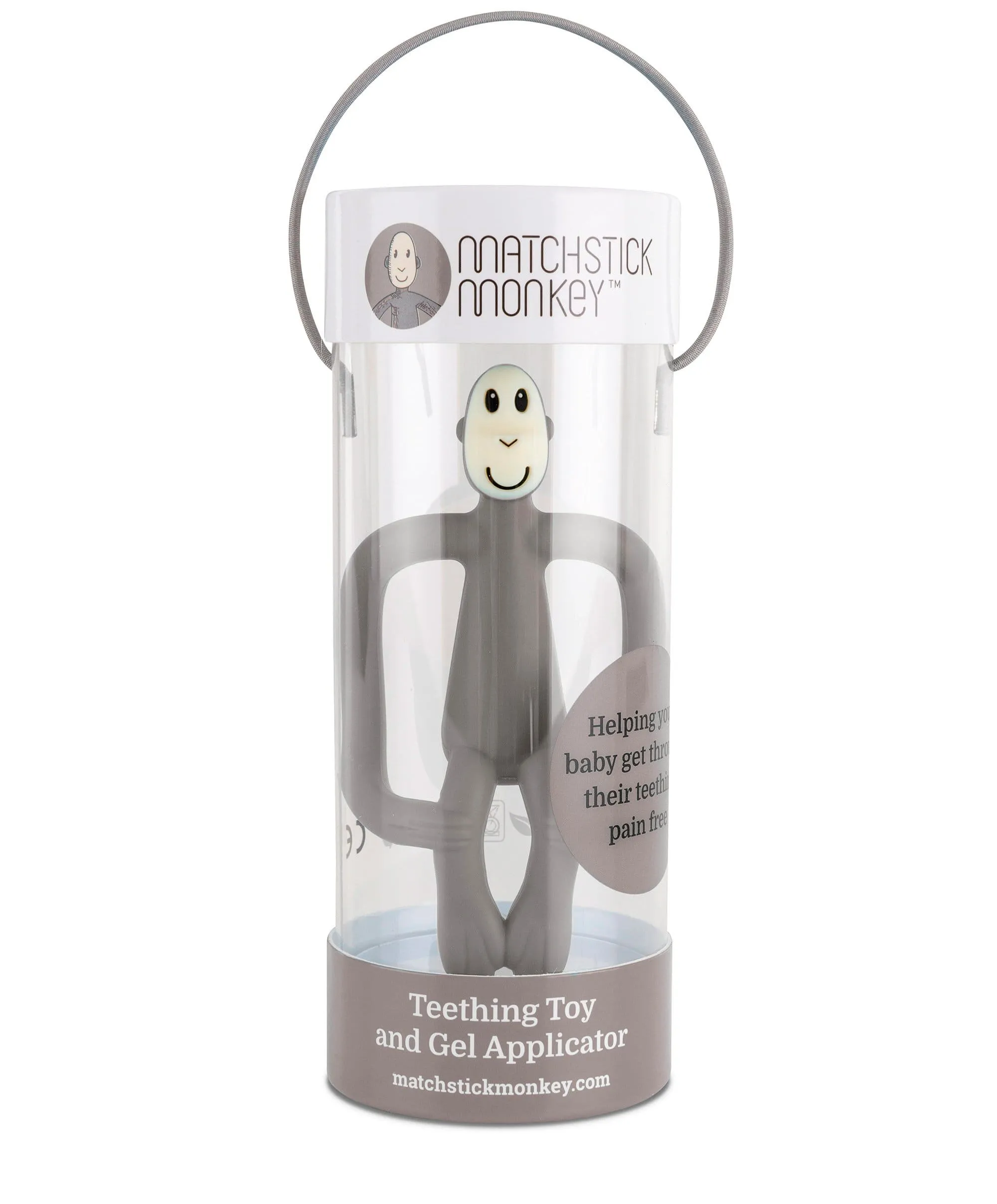 Matchstick Monkey Teething Toy - Grey