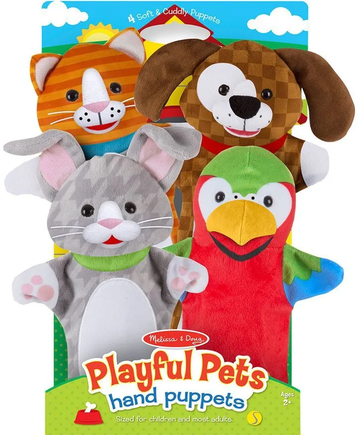 Melissa & Doug - Playful Pets Hand Puppets