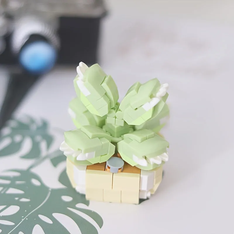 Miniature Succulent Potted Cactus Fun Puzzle Toy  Decor