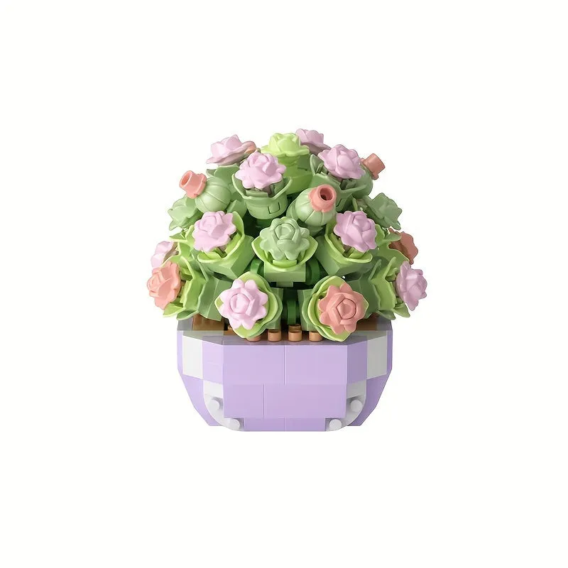 Miniature Succulent Potted Cactus Fun Puzzle Toy  Decor