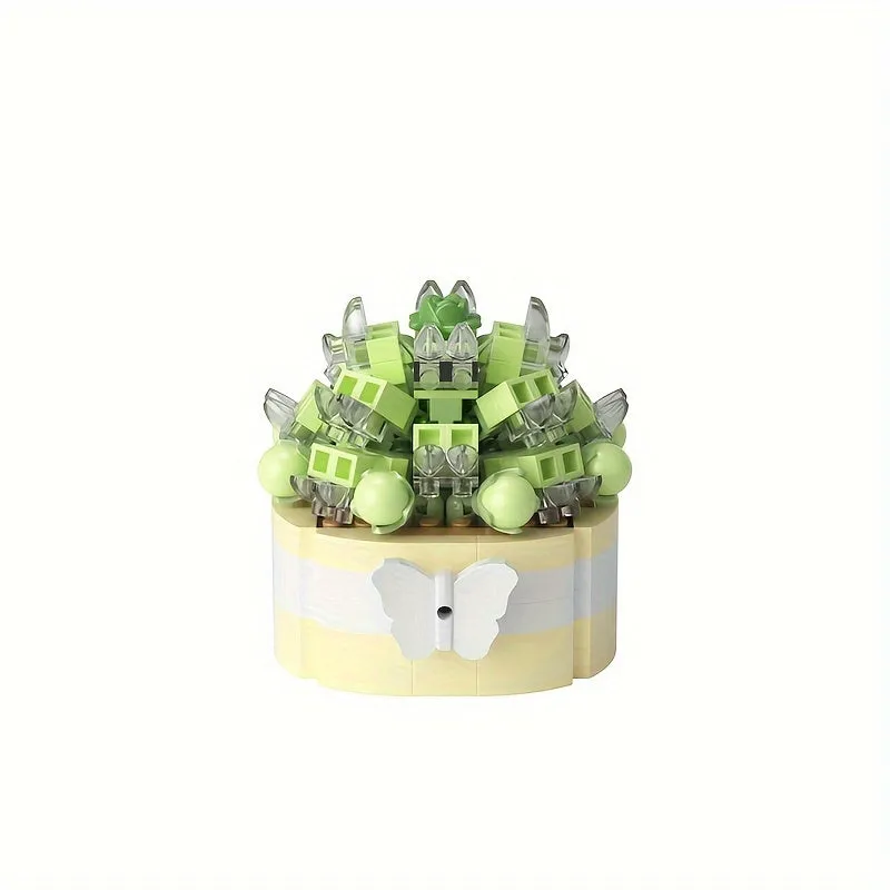 Miniature Succulent Potted Cactus Fun Puzzle Toy  Decor