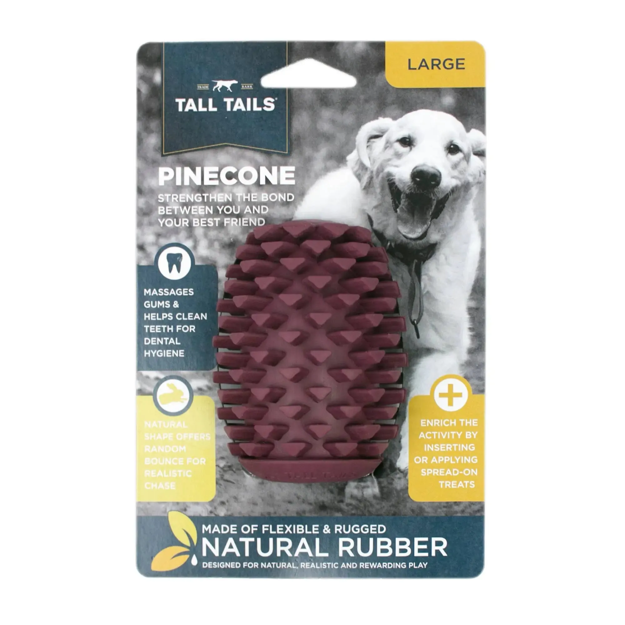 Natural Rubber Pinecone Toy