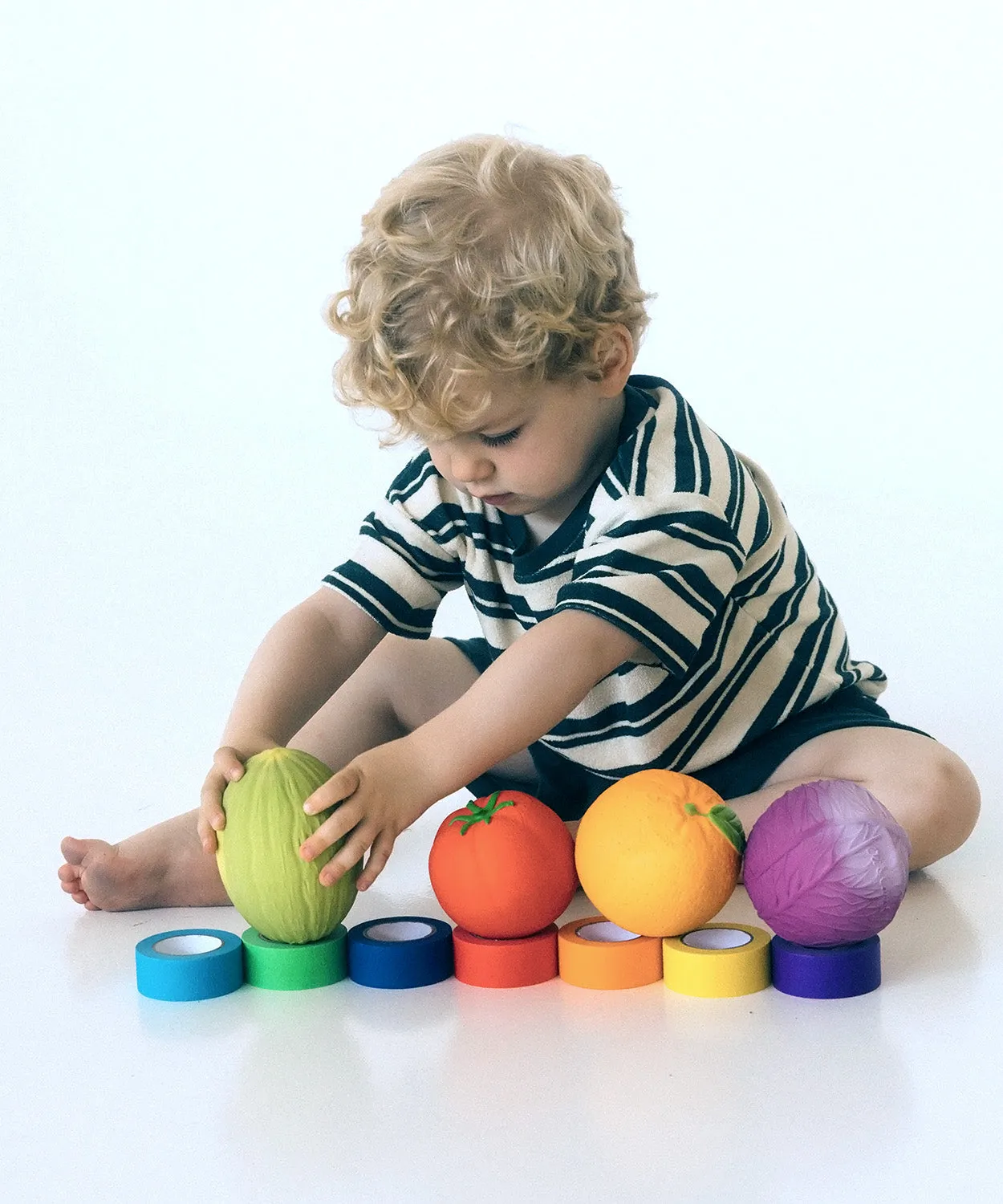 Oli & Carol Natural Rubber Baby Ball - Tomato