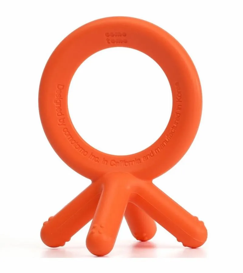 Orange Silicone Teether