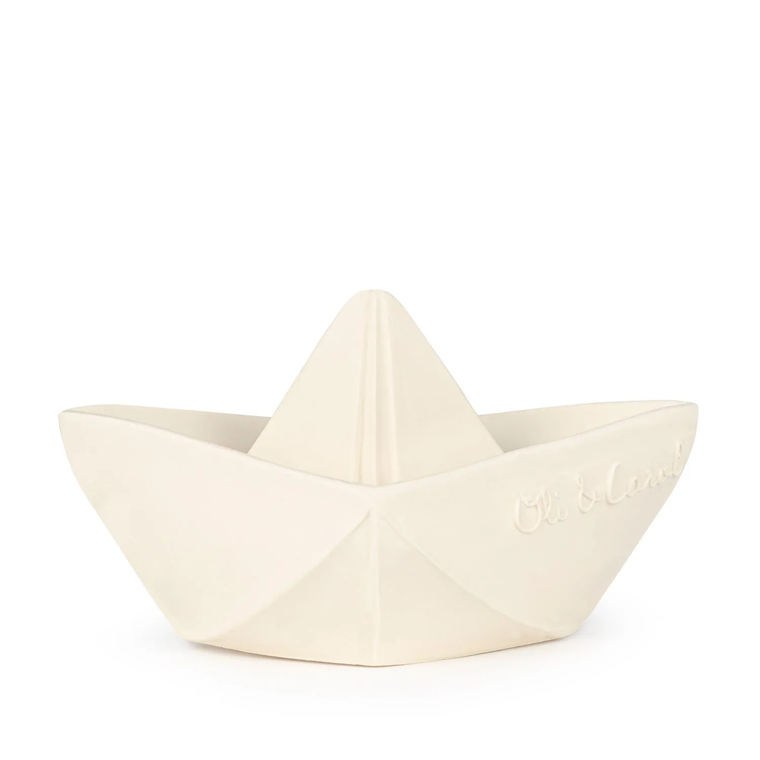 Origami Boat White Bath Toy