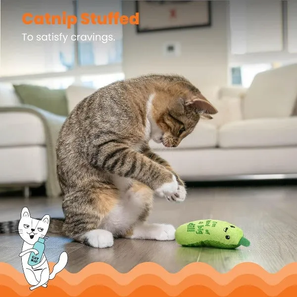 Petstages Crunchy Pickle Cat Toy