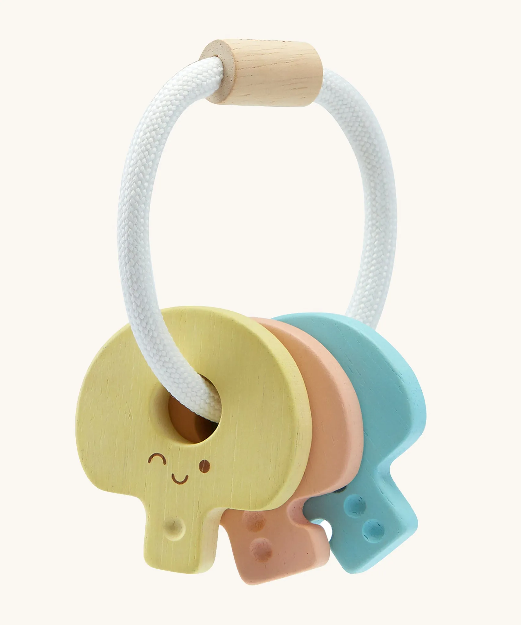 PlanToys Pastel Baby Key Rattle