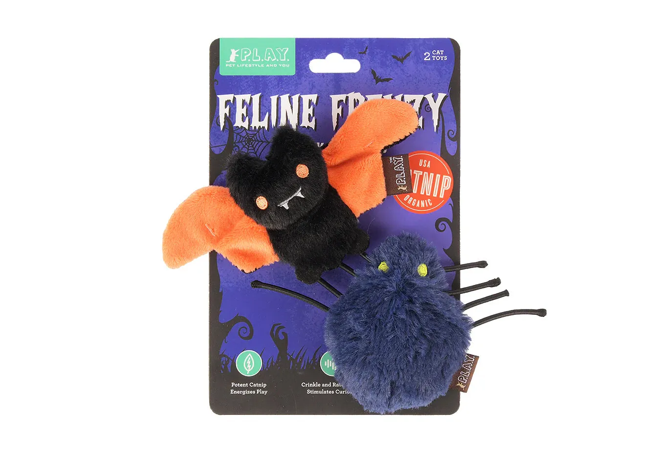 PLAY Cat Toy Feline Frenzy Halloween Creepy Critters