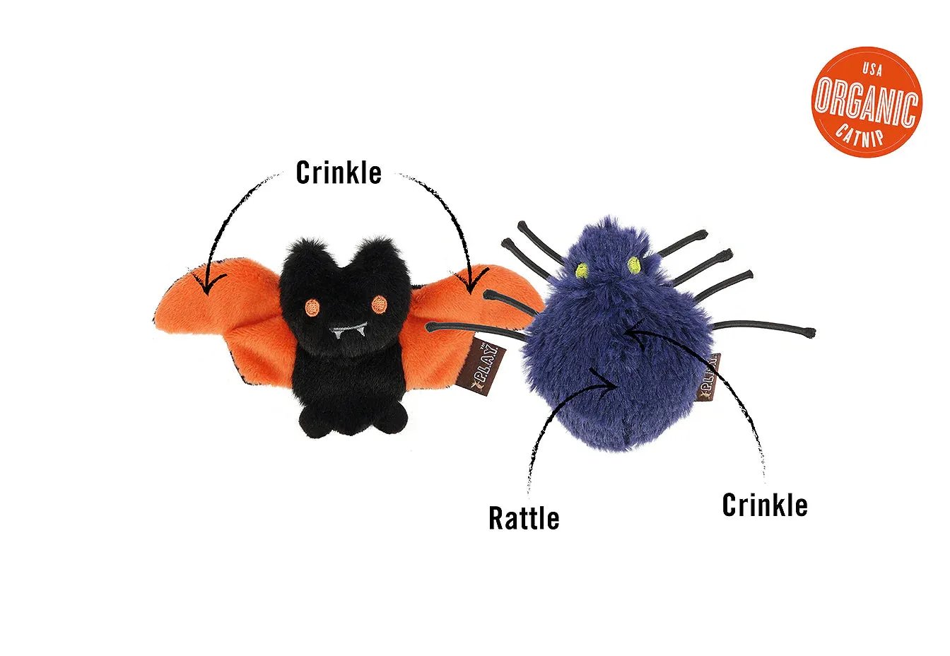 PLAY Cat Toy Feline Frenzy Halloween Creepy Critters