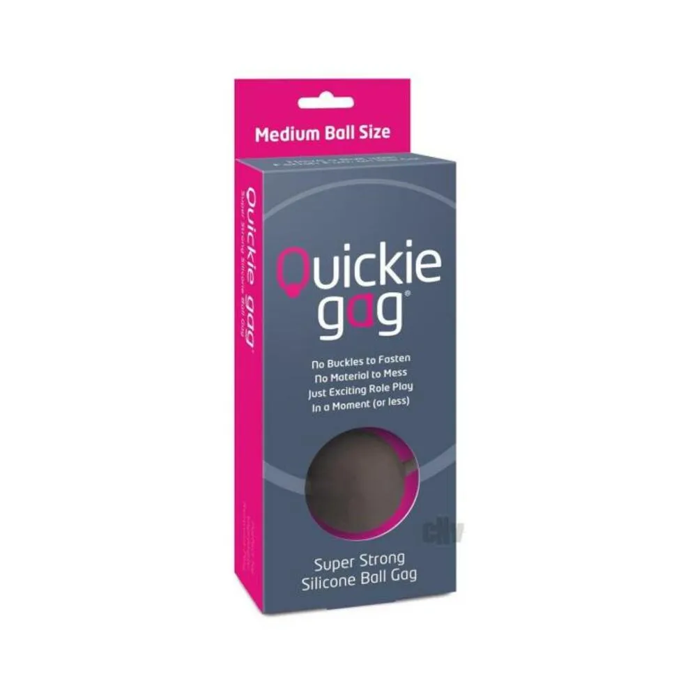 Quickie Ball Gag Medium Black