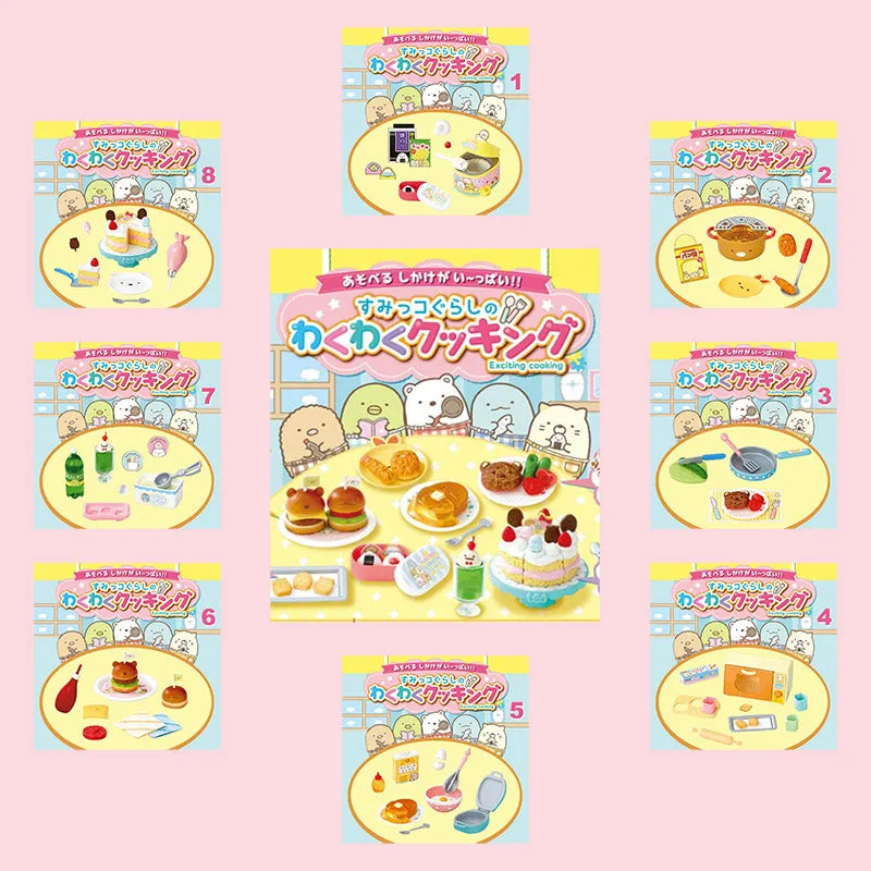 Rare 2019 Re-Ment Sumikko Gurashi Exciting Cooking Full Set of 8 pcs <Free Shipping>