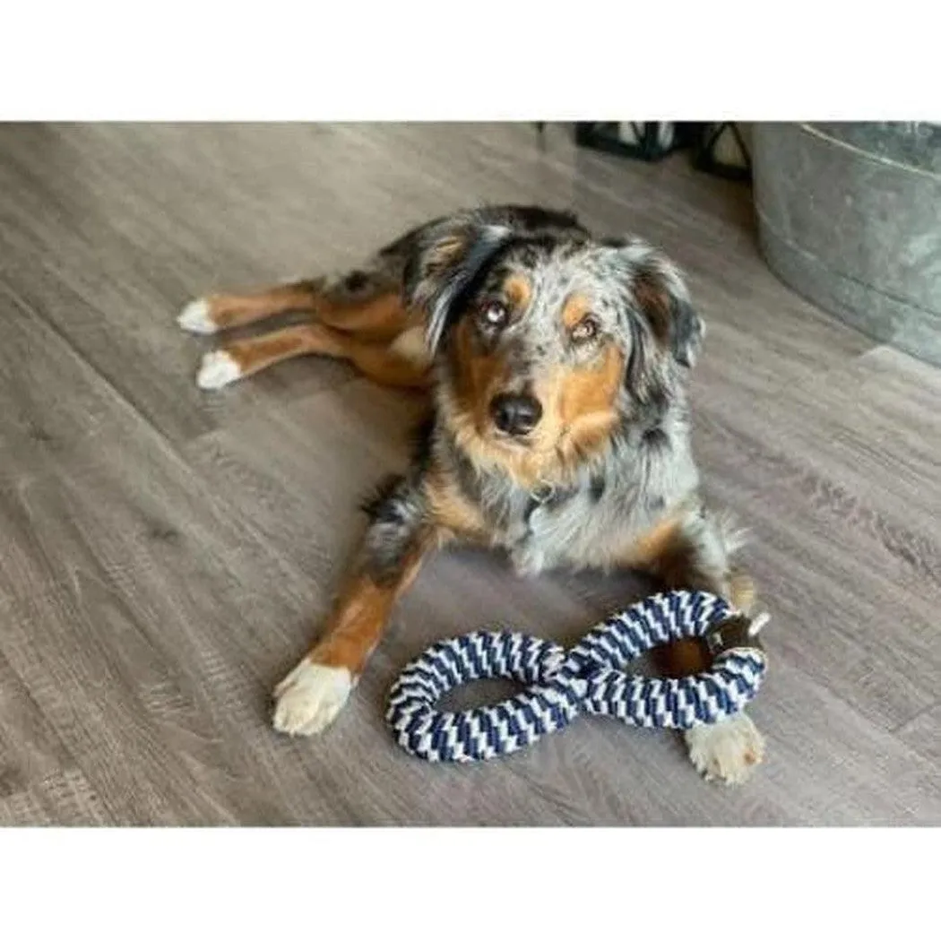 Tall Tails Navy Braider Infinity Tug Toy