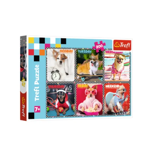 Trefl 200 Piece Puzzle Happy Dogs