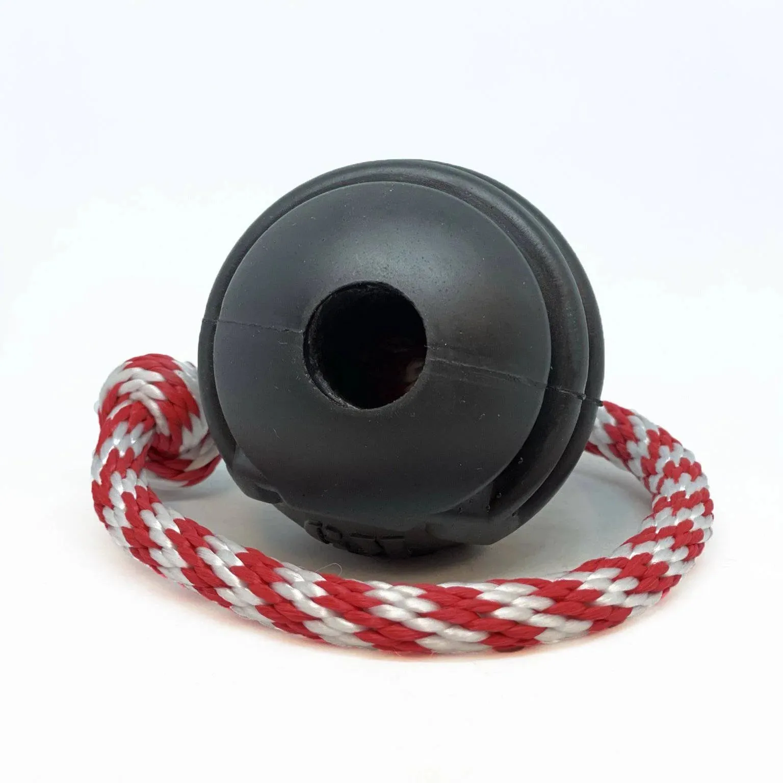 Tug Toy | Stripes & Ball Black