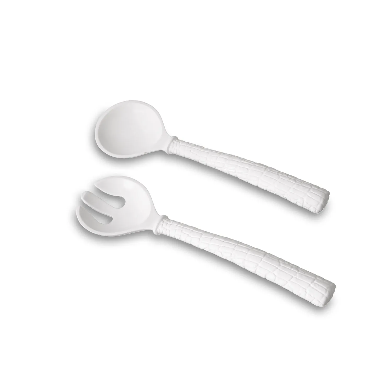 VIDA Croc Salad Servers (White)