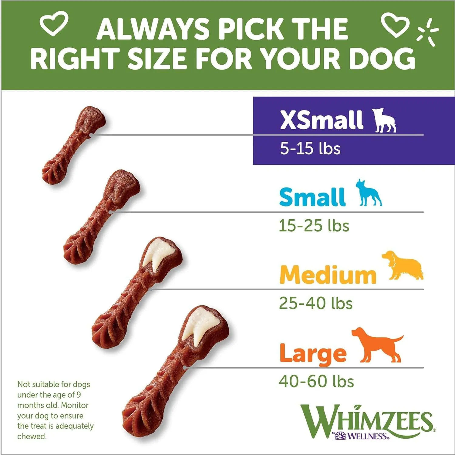 Whimzees Natural Grain Free Daily Dental Long Lasting Dog Treats Brushzees