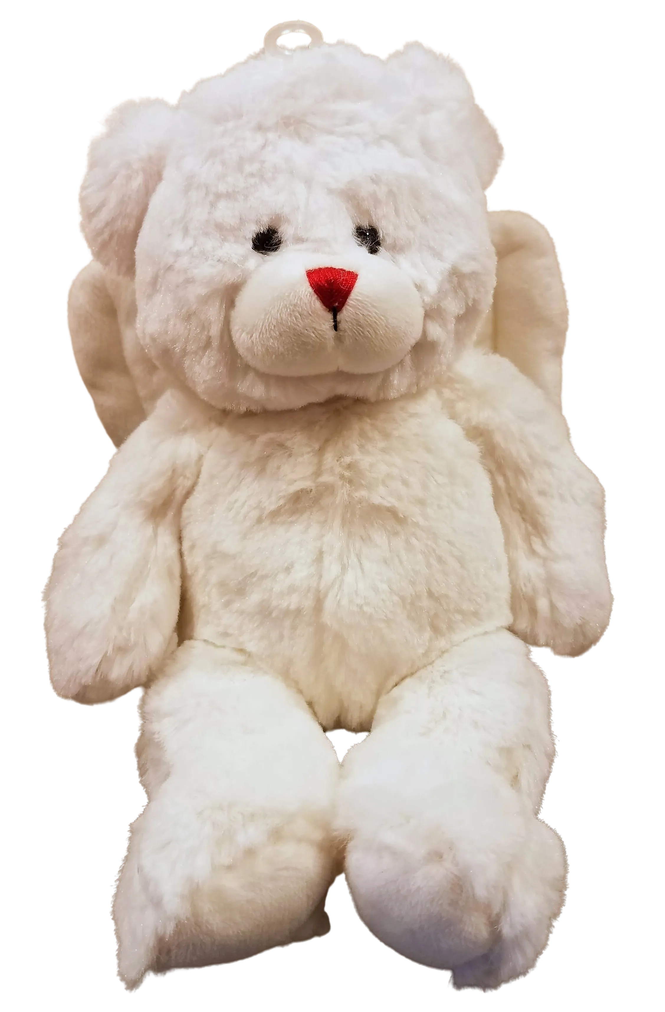 White bear with wings plush 9"