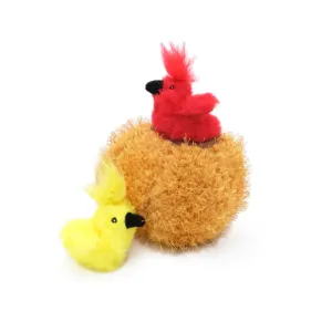 ZippyClaws Burrow Birds in Nest Cat Toy