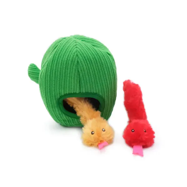 ZippyClaws Burrow Snakes in Cactus Cat Toy